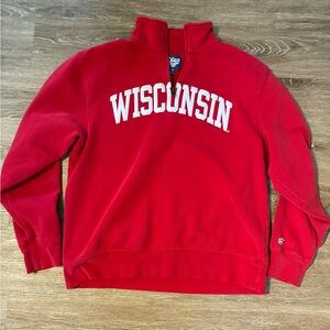 Blue 84 Red Wisconsin Zip Up Sweater